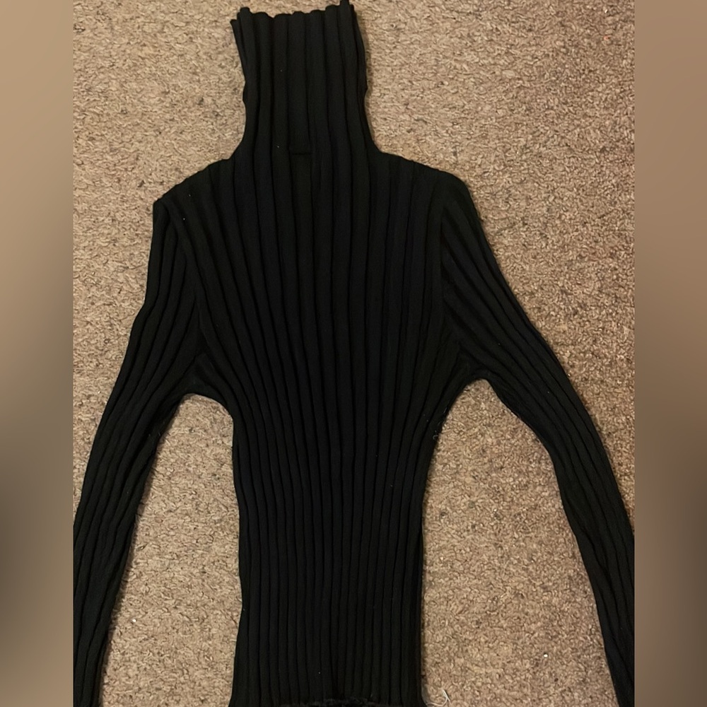 Black Turtleneck Sweater